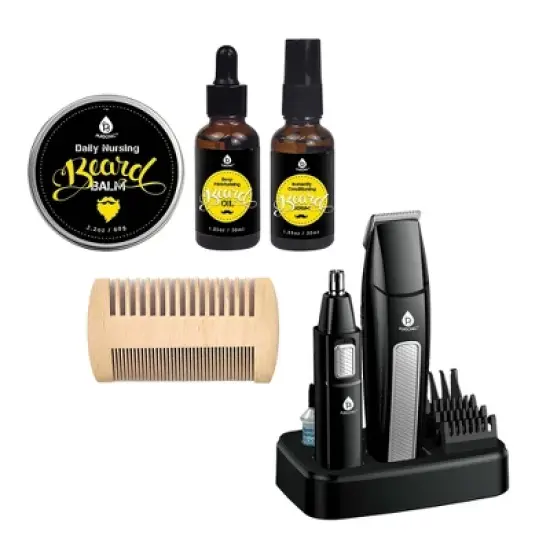 Mario Lopez Grooming Essentials Bundle with 10-Piece Trimming Kit & 4-Piece Beard Care Set image {3}