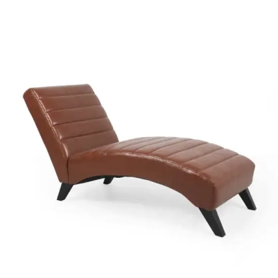 Stillmore Contemporary Channel Stitch Chaise Lounge - Christopher Knight Home image {9}