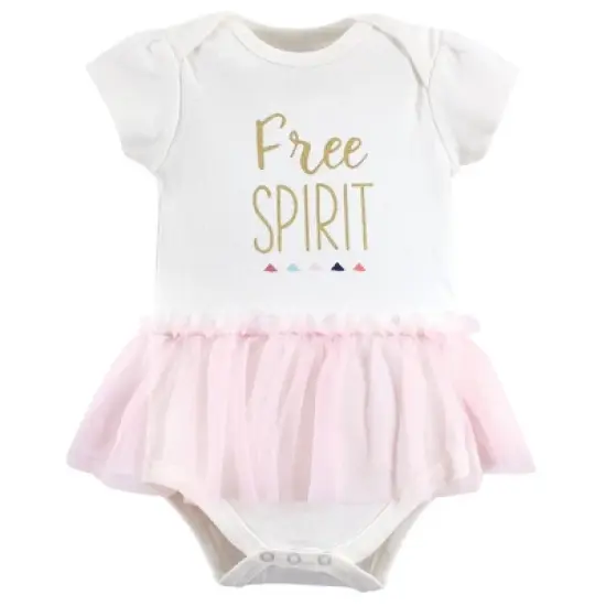 Little Treasure Baby Girl Cotton Bodysuits 5pk, Free Spirit image {1}