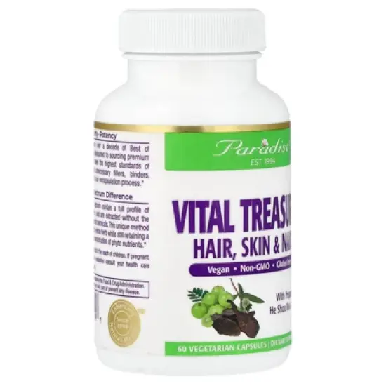Paradise Herbs Vital Treasures, 60 Vegetarian Capsules image {3}