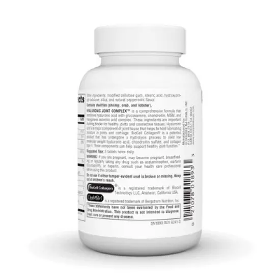 Hyaluronic Joint Complex by Source Naturals, Inc.  -  60 Tablet image {2}