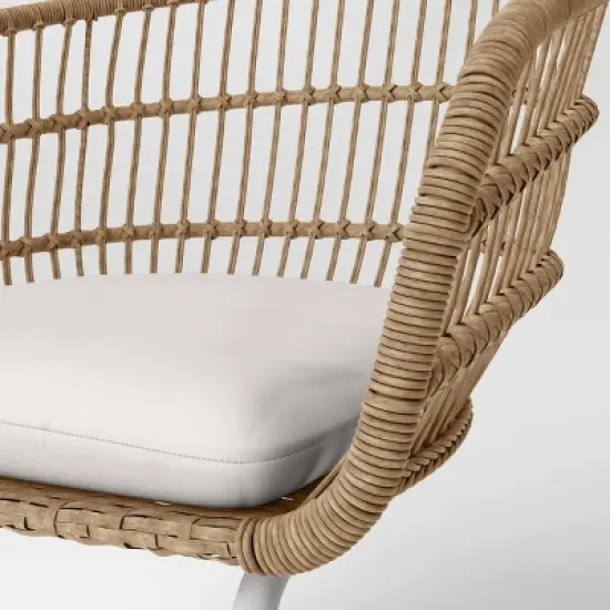 Southport 3pc Motion Patio Chat Set with Metal Legs - Natural/White - Opalhouse&trade; image {5}