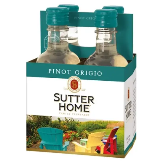 Sutter Home Pinot Grigio White Wine - 4pk/187ml Bottles image {7}