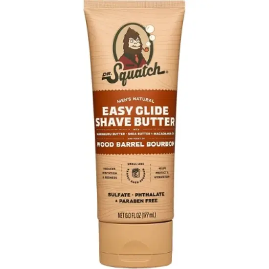 DR. SQUATCH Men's Natural Shave Butter - Wood Barrel Bourbon - 6 fl oz image {8}