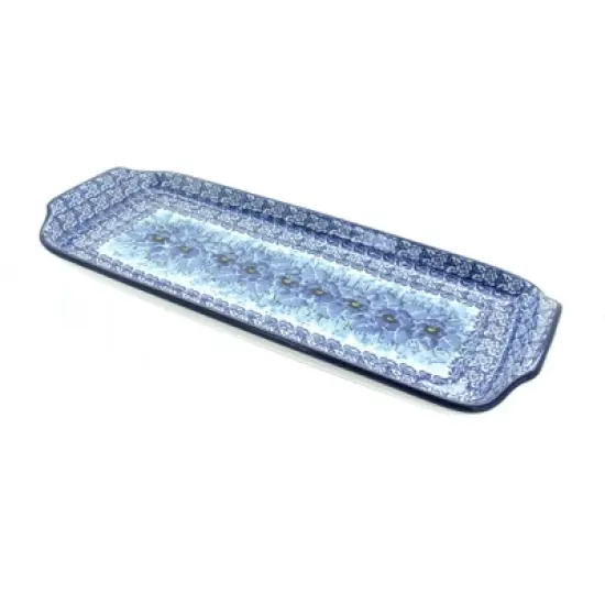 Blue Rose Polish Pottery 410 Ceramika Artystyczna Bread Tray image {7}