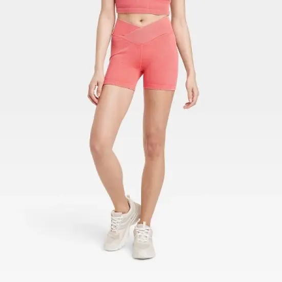 Women's Cross Waistband Bike Shorts 4" - JoyLab&trade; image {5}