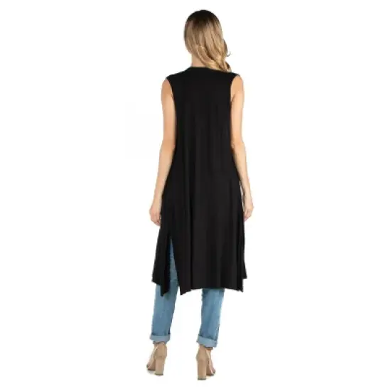 Sleeveless Long Maternity Cardigan image {2}
