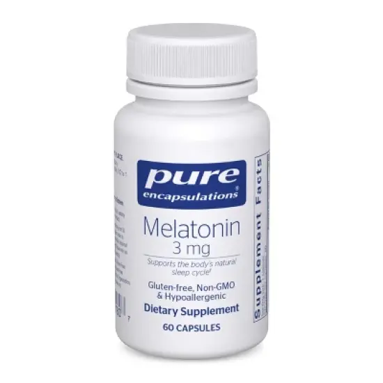 Pure Encapsulations Melatonin 3 mg - to Support Natural Sleeping & Relief of Occasional Sleeplessness - for Natural Sleep Support* image {10}