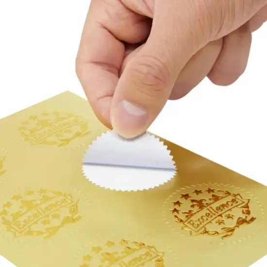 Best Paper Greetings 48 Sheets Blue Certificate of Completion Award Paper with Gold Foil Stickers Seals for Graduation Diploma, 8.5 x 11 In image {3}