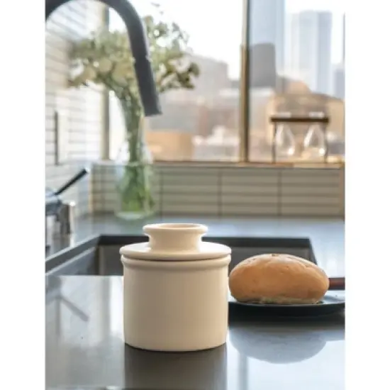 Butter Bell&reg; Crock &ndash; Classic Matte Ivory Ceramic Butter Keeper, Modern Butter Dish for Fresh, Spreadable Butter image {2}