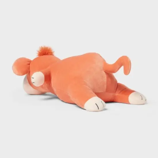 Monkey Weighted Plush Kids' Throw Pillow Orange - Pillowfort&trade; image {2}