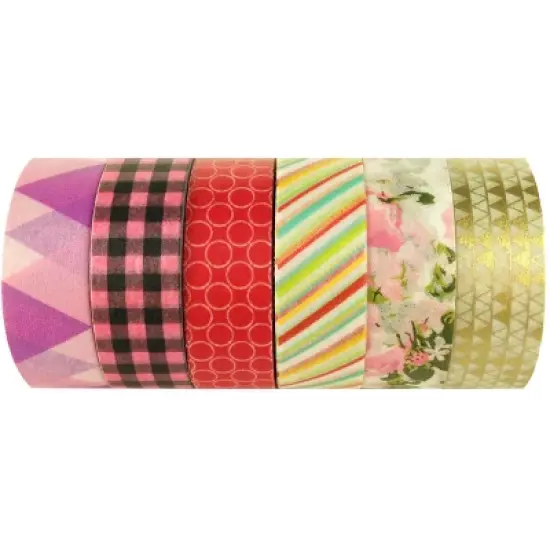 Wrapables Japanese Washi Masking Tape, Christmas Collection (Set of 6) image {12}