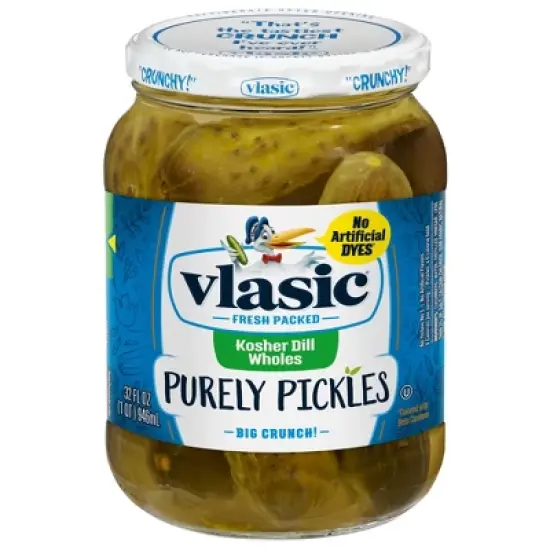 Vlasic Purely Pickles Kosher Dill Large Wholes - 32 fl oz image {3}