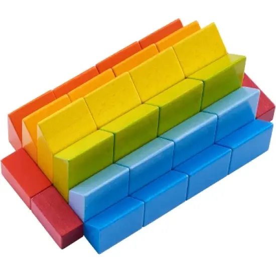 HABA 3D Arranging Game Creative Stones with 28 Wooden Blocks image {6}