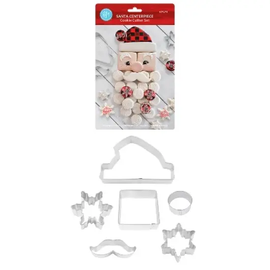 R&M International Santa Centerpiece 6 Piece Cookie Cutter Set image {3}