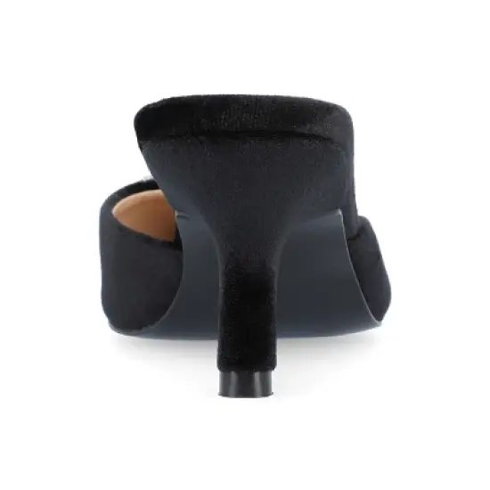 Journee Collection Womens Rishie Slip On Kitten Heel Mule Pump image {2}