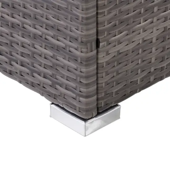 Parksville 3pc Patio Sectional Set - Gray - CorLiving image {6}