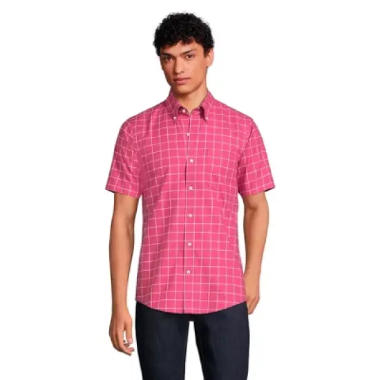 Lands' End Men's Short Sleeve Traditional Fit No Iron Sportshirt image {7}