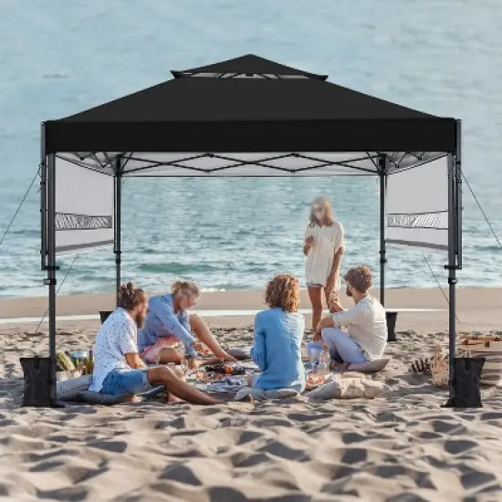Yaheetech 10x17ft Pop-up Gazebo Canopy with Double Awnings image {1}