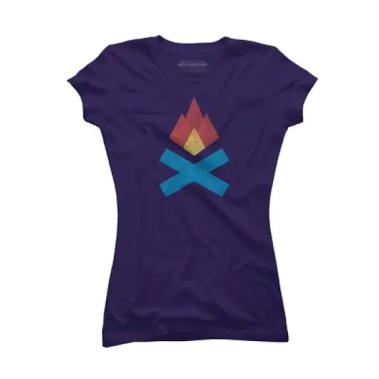 Junior's Design By Humans Campfire By elcorette T-Shirt image {9}
