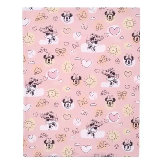 Lambs & Ivy Disney Baby Minnie Mouse Fleece Baby Blanket image {2}