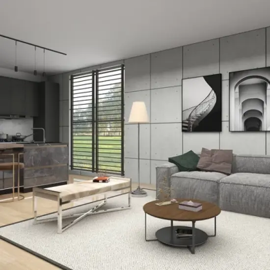 Contemporary Stainless Steel Rectangular Cowhide Bench - Olivia & May image {12}