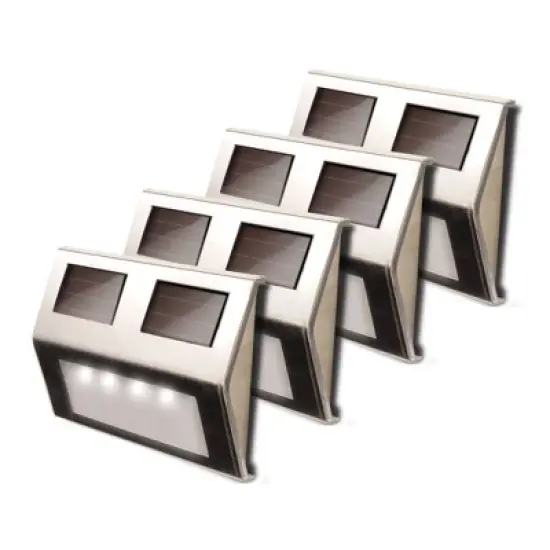 Maxsa Innovations 4pk Solar Powered Metal Deck image {8}