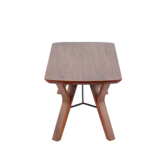 42" Folia Bench Wood/Walnut - LumiSource image {1}
