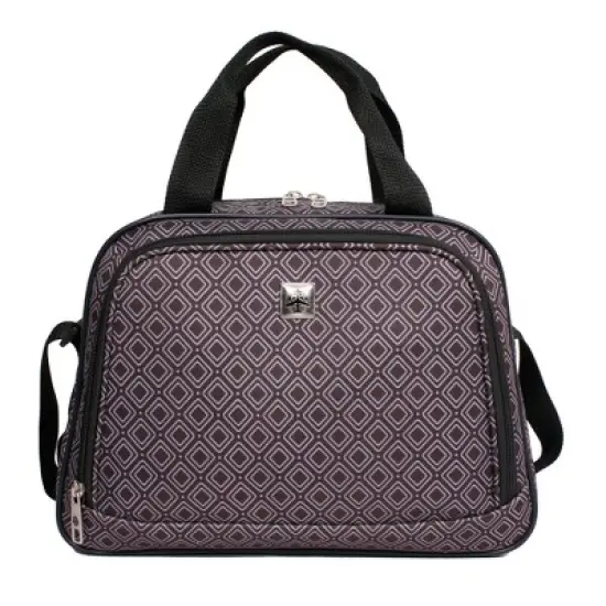 Skyline 4pc Softside Checked Luggage Set - Gray Geo image {9}