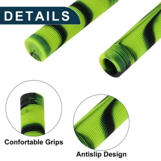 Unique Bargains Bike Handlebar Grips Covers 4.92" Yellow 1 Pair image {3}