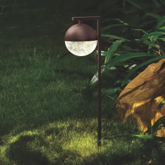 VAXCEL Lisle Low-Voltage Bronze Outdoor Landscape Path Light LED Clear Glass image {11}