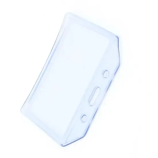 Unique Bargains Clear Plastic Waterproof Horizontal ID Card Business Name Badge Holder image {2}