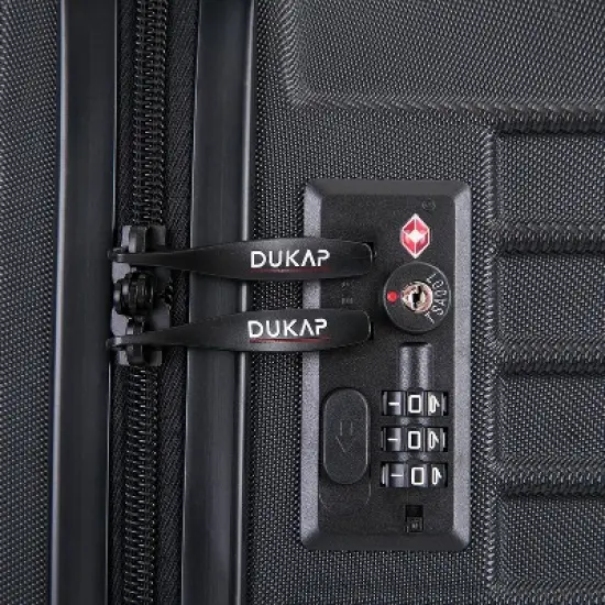DUKAP Tour Lightweight Hardside Medium Checked Spinner Suitcase image {5}