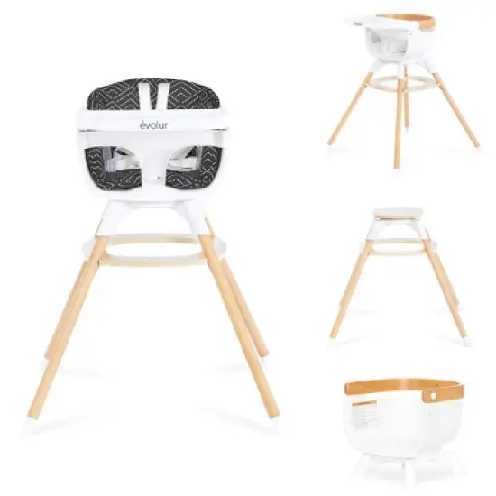 Evolur Ann Beechwood 4-in-1 Highchair image {2}