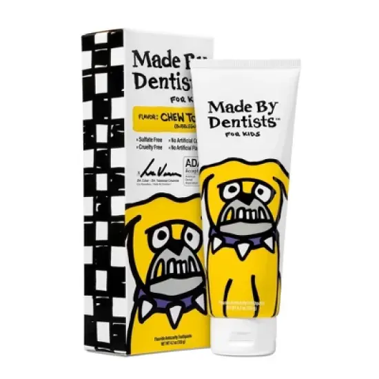 Made By Dentists Kids Bulldog Fluoride Anticavity Toothpaste - Bubble Gum - 4.2oz image {5}