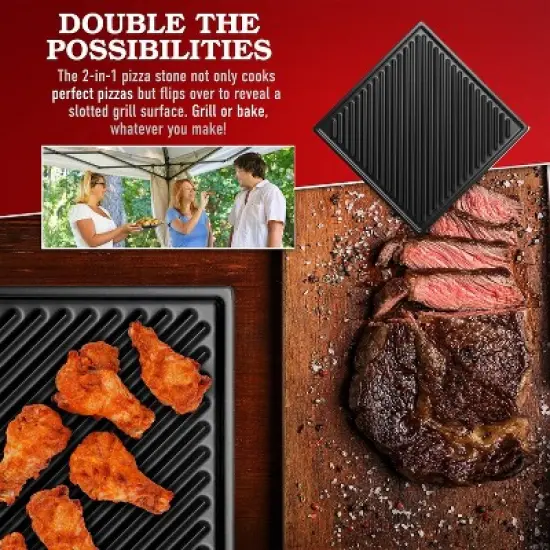 Deco Chef Electric Pizza Oven with 12" 2-in-1 Pizza Stone & Grill, 13" Double Wall Oven image {8}