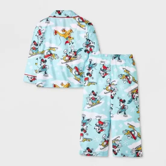 Toddler 2pc Disney 100 Coat Pajama Set - Blue image {2}