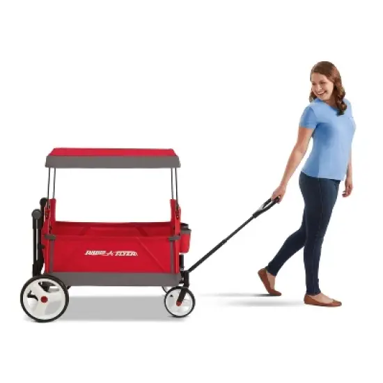 Radio Flyer Convertible Stroller Wagon with Canopy image {5}