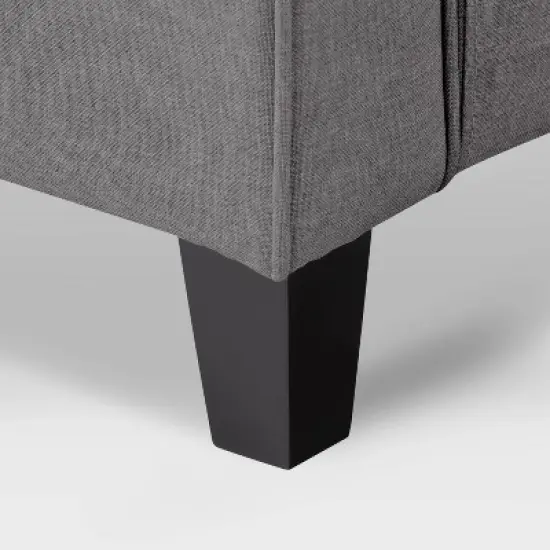 2pc Georgia Fabric Loveseat and Accent Chair Set Gray - CorLiving image {5}