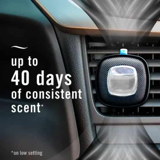 Febreze 2ct Car Auto Noirs: Phthalate-Free Car Freshener, Adjustable Scent, Vent Clips, Disposable, Oil-Based image {4}