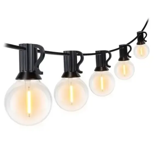 Itopfox 120FT Outdoor String Lights, Waterproof Patio Lights with 64 Hanging Globe G40 Bulbs, Shatterproof for Backyard Decor image {6}