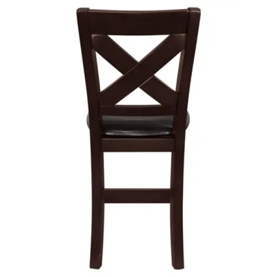 Crown Point Wood Counter Height Stools in Espresso (Set of 2) - Lexicon image {5}