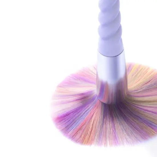 Zodaca 10 Piece Set Makeup Brush Set with Spiral Handle, Purple image {4}