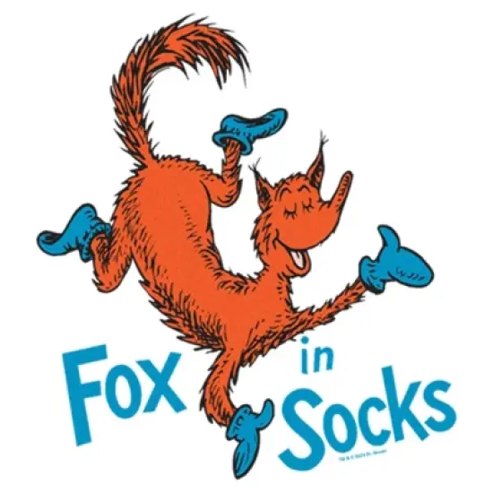 Women's Dr. Seuss Fox in Socks Portrait T-Shirt image {1}