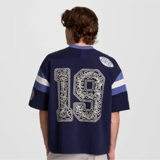 Champion Men's V-Neck Varsity Jersey - Navy image {1}