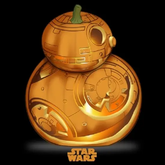 Boy's Star Wars The Force Awakens Halloween Pumpkin BB-8 T-Shirt image {1}