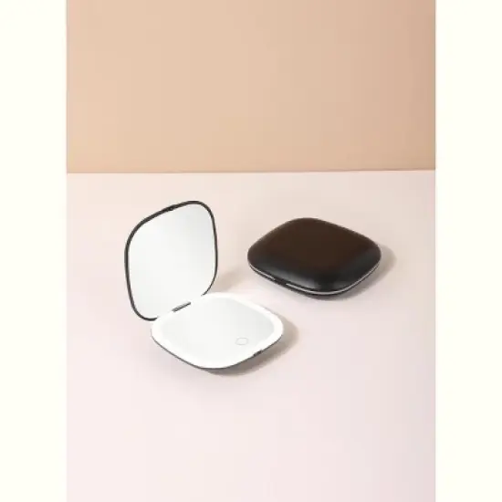 J&V TEXTILES Compact Mirror, 1X/3X Magnification Pocket Mirror, Mini Mirror for Purse, Pocket,Travel and Present image {3}