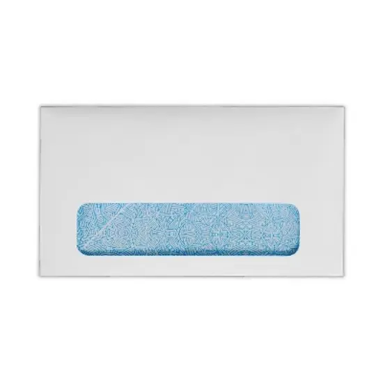 LUX Moistenable Glue Security Tinted #6 3/4 Window Envelope 3 5/8" x 6 1/2" Bright White 500/Pack image {2}