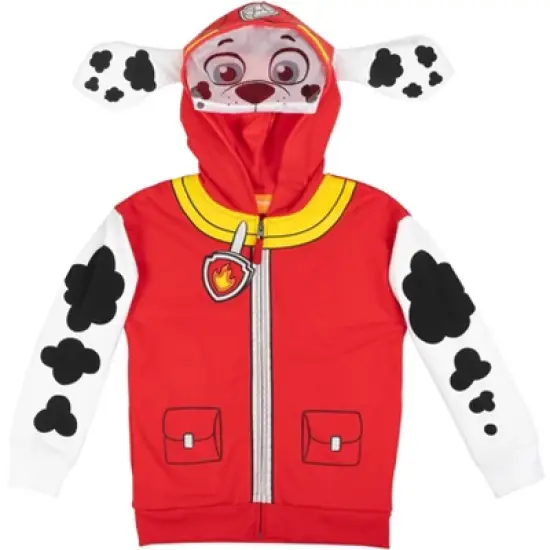 Paw Patrol Rubble Chase Skye Fleece Zip Up Pullover Hoodie Toddler to Little Kid image {2}