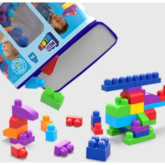 MEGA BLOKS Big Building Bag Playset - 80pcs image {4}